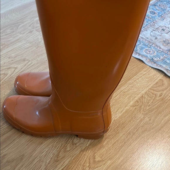 Orange Tall Rain Boots - Picture 3 of 8
